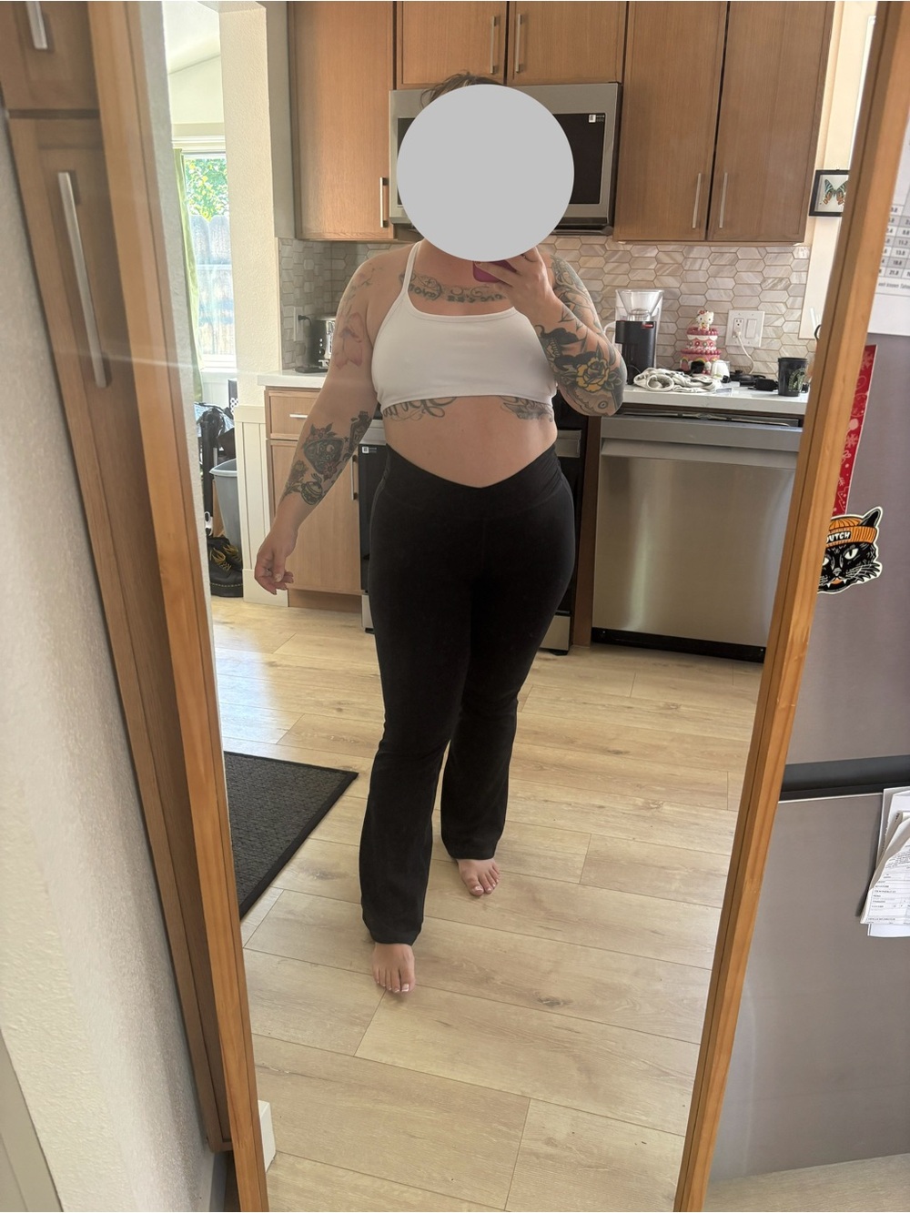 Gilly Hicks Black Boot-Cut Flare Pants
